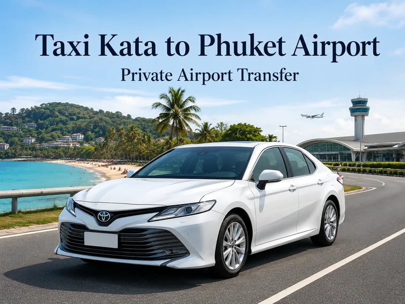 Fixed taxi prices from Kamala to Phuket airport by vehicle type