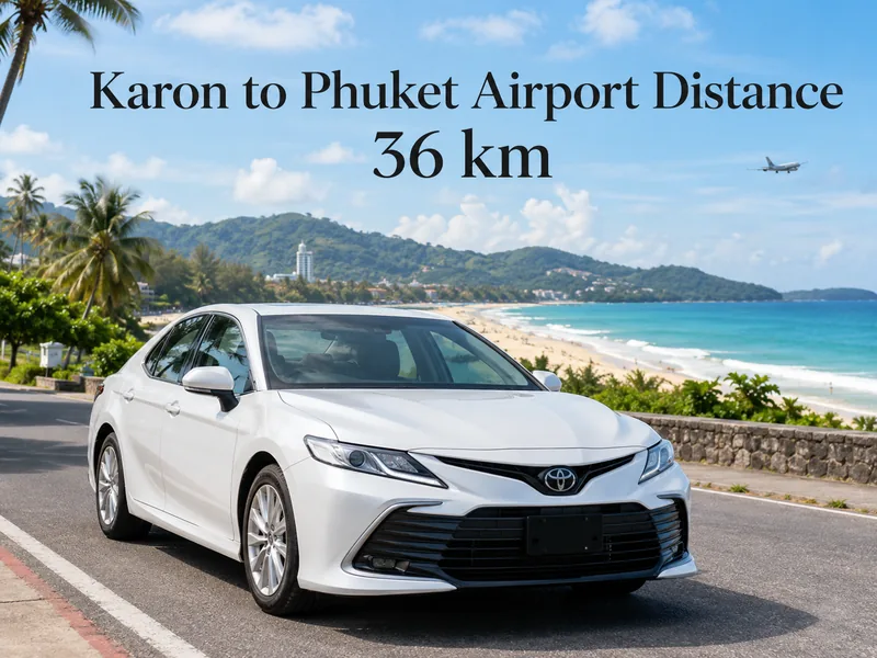 Ways to travel from Karon to Phuket airport: private transfer, bus, taxi, app and rental car