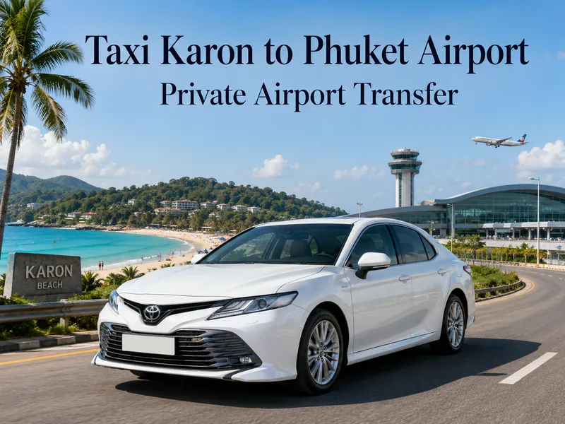 Taxi from Karon to Phuket airport